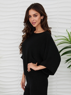 Batwing Sleeve Knit Top