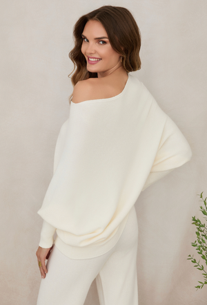 Asymmetrical Sweater Knit Top