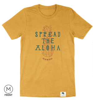 Spread Aloha Short Sleeve Tee - Mustard