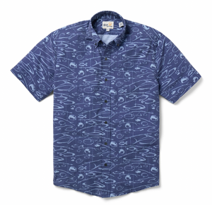 Fisherman's A-Lure Performance Button Front - Navy