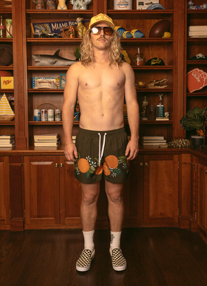 Tropical Orange Swim Short