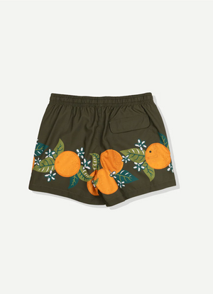 Tropical Orange Swim Short
