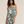 Flowy Strapless Midi Dress - Palm Paradise