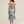 Flowy Strapless Midi Dress - Palm Paradise