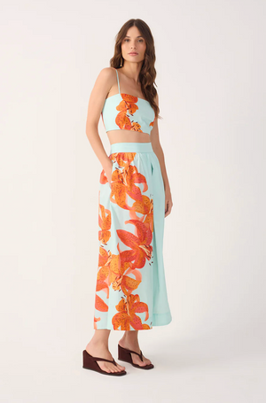 Blue Lily Top & Skirt Set