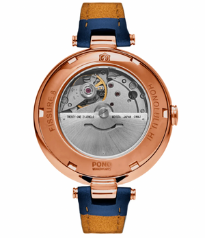 Fissure 8 Automatic Womenʻs Koa Wood and Abalone Watch - 34mm