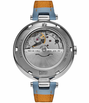 Fissure 8 Automatic Womenʻs Koa Wood and Abalone Watch - 34mm
