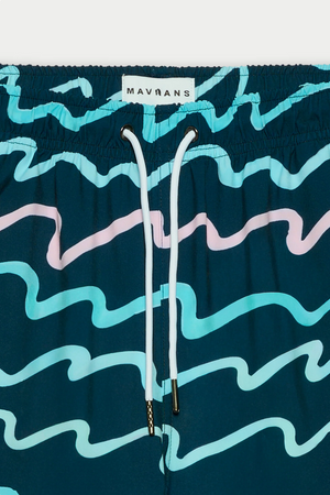 90's Wave Swim Short