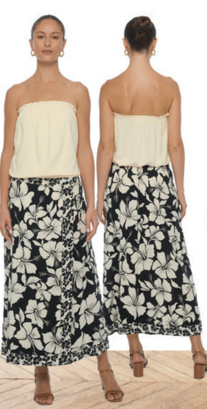 Isori Midi Skirt - Lani Kai Black