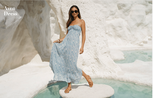 Aven Strapless Maxi Dress - Wild Blue