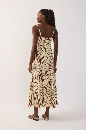 Alvorecer Square Neck Maxi Dress