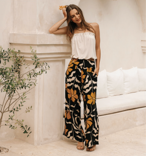 Johanna Pant in Fleur Black