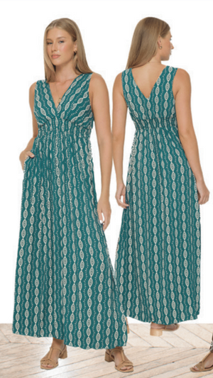 Rayna Maxi Dress - Axis Green