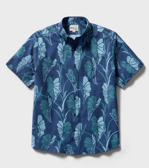 Trailing Taro Performance Button Front - Navy
