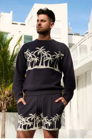 Palm Beach Knit Crewneck Sweater