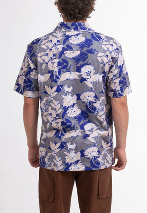Ode to the Islands Tech Button Up - Oyster Grey