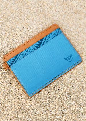 Leather Wallet - Courage Blue