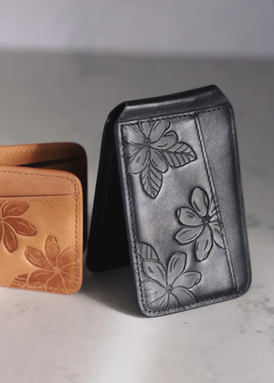 Magnetic Wallet Stand - Pikake Black