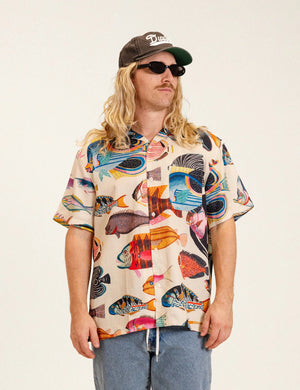 Stream Button-Up - Antique