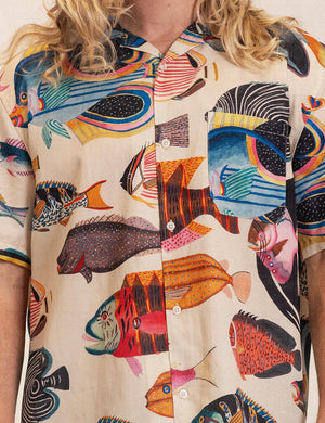 Stream Button-Up - Antique
