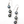 Tahitian 3 Pearl Drop Earrings
