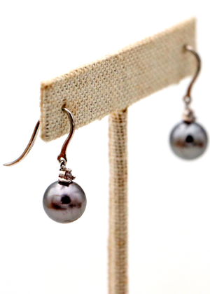 Tahitian Pearls on Ear wire Earrings