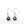 Tahitian Pearls with Circle Dangle Earrings