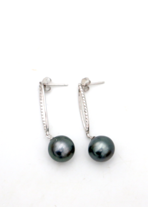 Tahitian Pearl OVAL Drop Earrings