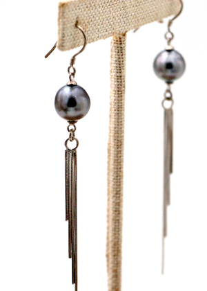 Tahitian Pearl Liquid Rain Earrings