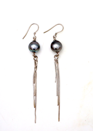 Tahitian Pearl Liquid Rain Earrings