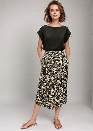 Mareva Top in Solid Black