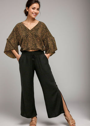 Kiely Top in Granelli Black