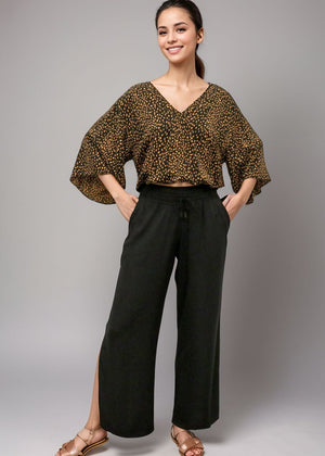 Kiely Top in Granelli Black