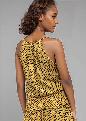 Lanis Top - Gold Jungle