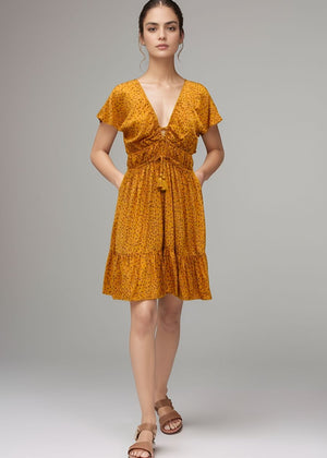 Manoa Mini Dress in Granelli Honey