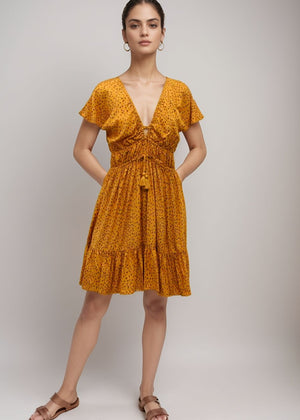 Manoa Mini Dress in Granelli Honey
