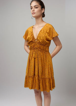 Manoa Mini Dress in Granelli Honey
