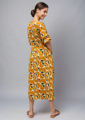 Amorino Dress - Fiori Honey
