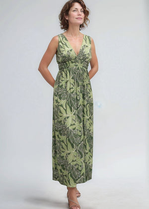 Noelle Dress Tropical Green by Khush
