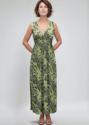 Noelle Dress Tropical Green by Khush