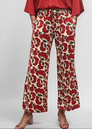 Malta Pant - Fiori Cherry