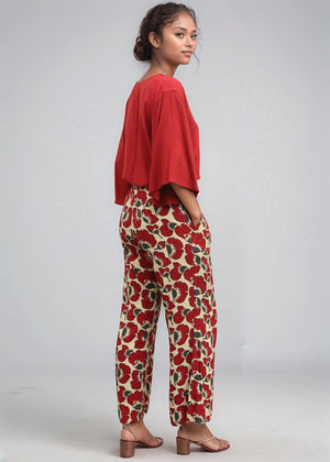 Malta Pant - Fiori Cherry