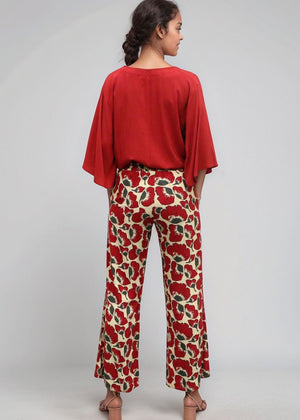 Malta Pant - Fiori Cherry