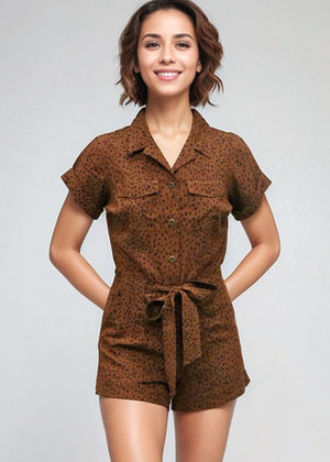 Zuri Romper - Granelli Cocoa