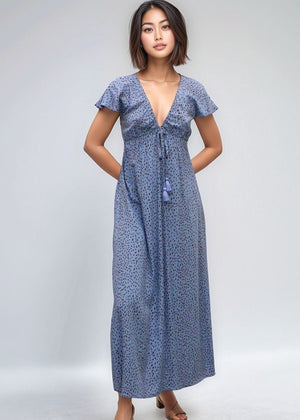 Leilani Maxi Dress - Granelli Blue