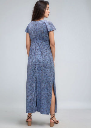 Leilani Maxi Dress - Granelli Blue