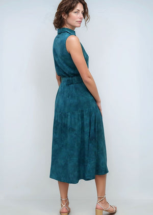 Amora Midi Shirtdress - Hazy Jade
