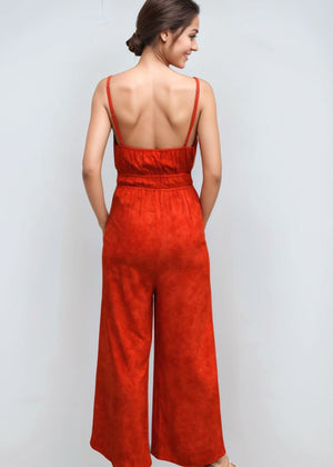 Perola Jumpsuit - Hazy Red Coral