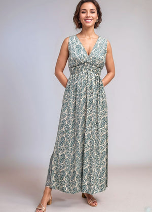 Noelle Maxi Dress - Brisa Teal