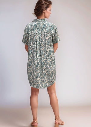 Calabria Shirtdress - Brisa Teal